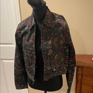 Dickies Black Paisley Bomber Jacket